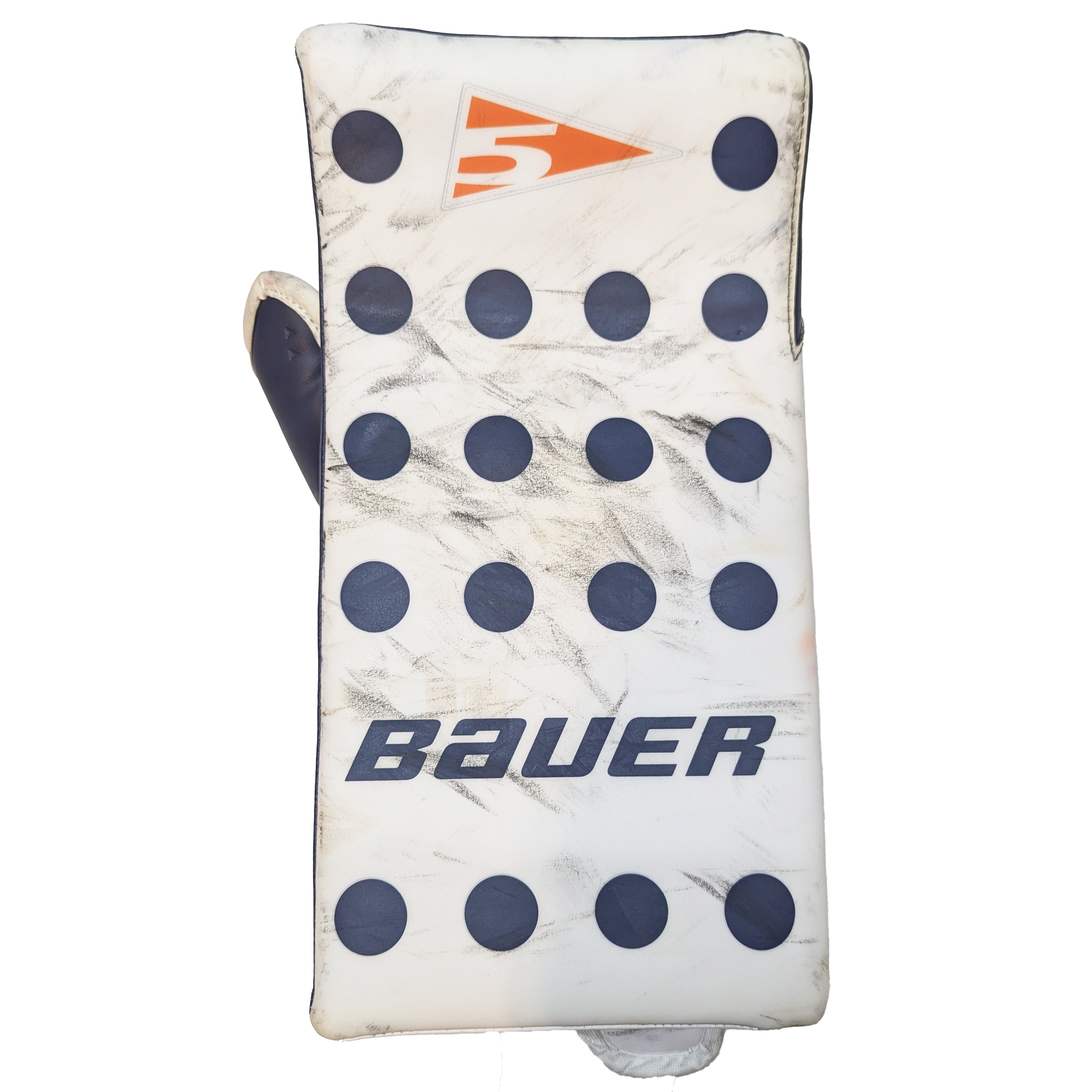 Bauer Vapor Hyperlite - Bloqueur de gardien WHL Pro Stock (blanc/bleu marine/orange)